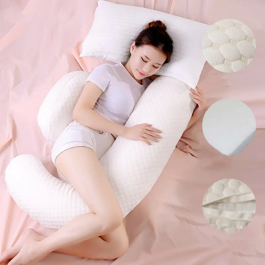 BrightSprout™ Pregnancy Side Sleeping Pillow – Multifunctional Support