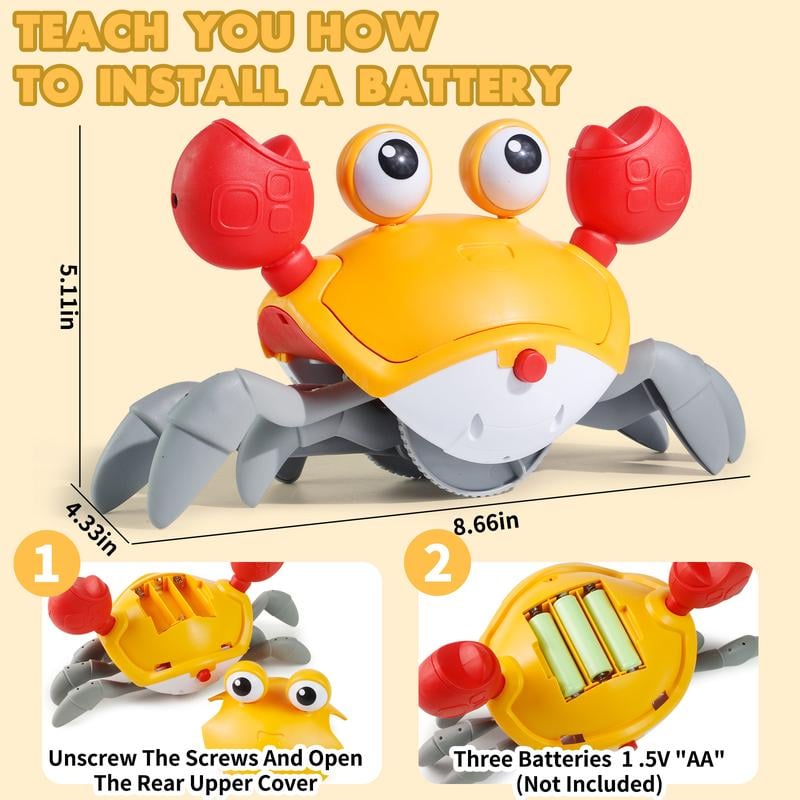 BrightSprout™ Interactive Crawling Crab