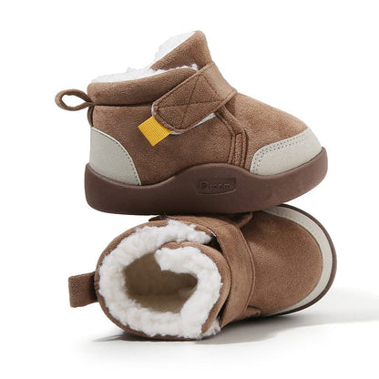 BrightSprout™ Infant Winter Boots – Plush and Soft Sole Baby Snow Shoes